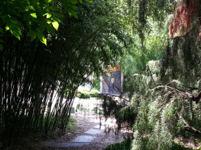 A glimpse through the trees at 'The Chamber of Internal Dialogue' (2011) 